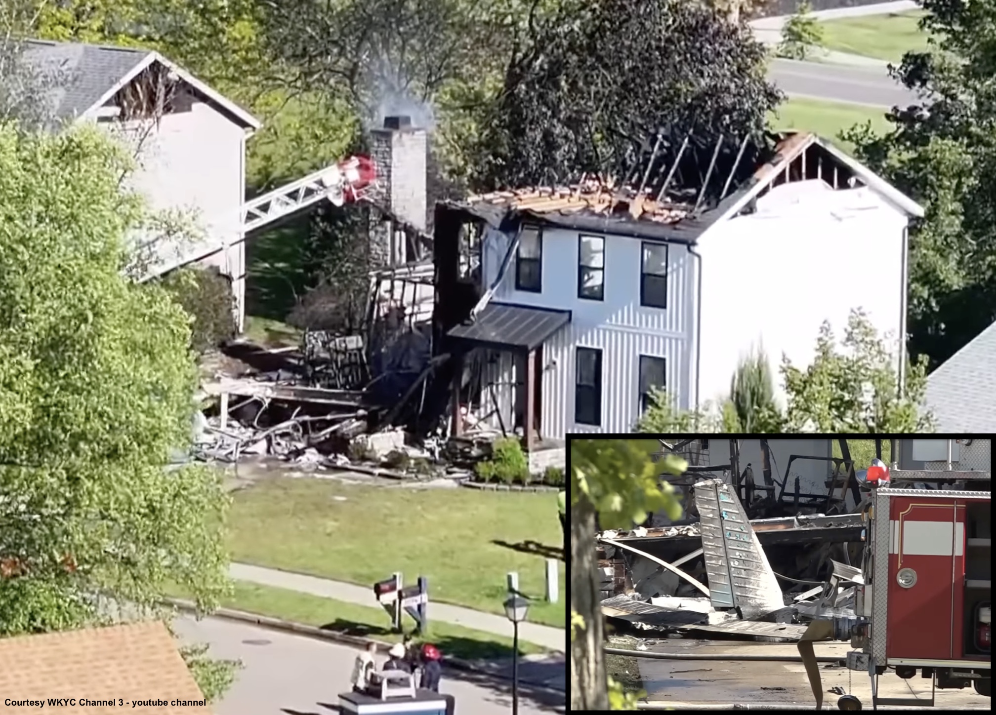 2 Killed After Small Plane Crashes Into Akron Home During Training Flight